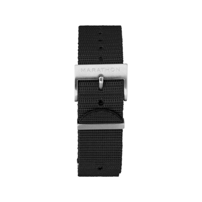 Dark Slate Gray MARATHON 20mm Nylon Defence Standard Watch Strap - Stainless Steel Hardware