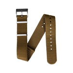 Dark Olive Green MARATHON 20mm Nylon Defence Standard Watch Strap - Stainless Steel Hardware